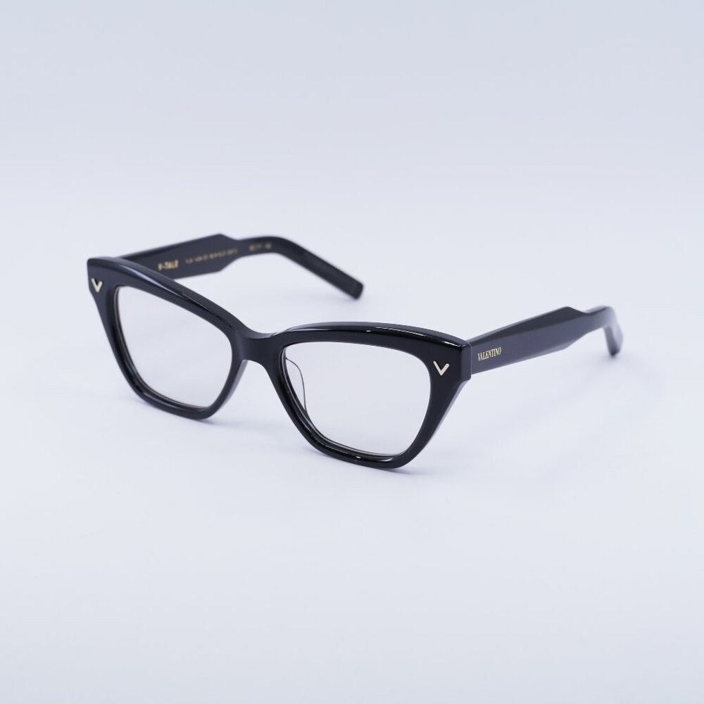 Valentino V-TALE VLX-140A Eyeglasses Shiny Black 53mm Cat Eye Frame